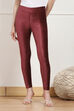 Brown Viscose Solid Pant image number 4