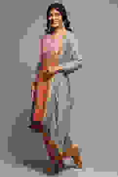 Power Pink Cotton Blend Straight Kurta Salwar Suit Set image number 5