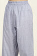 Blue Cotton Unstitched Suit Set image number 3