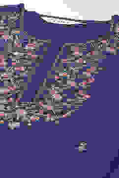 Navy Blue Art Silk Straight Kurta Palazzo Suit Set image number 1