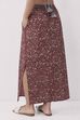 Blue Cotton Printed Skirt image number 4