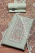 Beige Chanderi  Embroidered Unstitched Suit Set image number 0