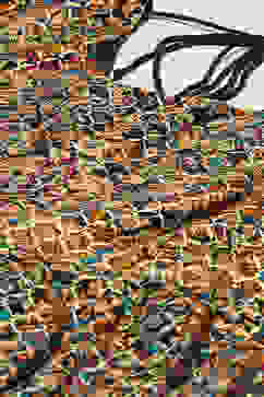 Black Cotton Anarkali Kurta Churidar Suit Set image number 1