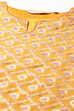 Mustard Cotton Blend Straight Yarndyed Kurta Palazzo Suit Set image number 1