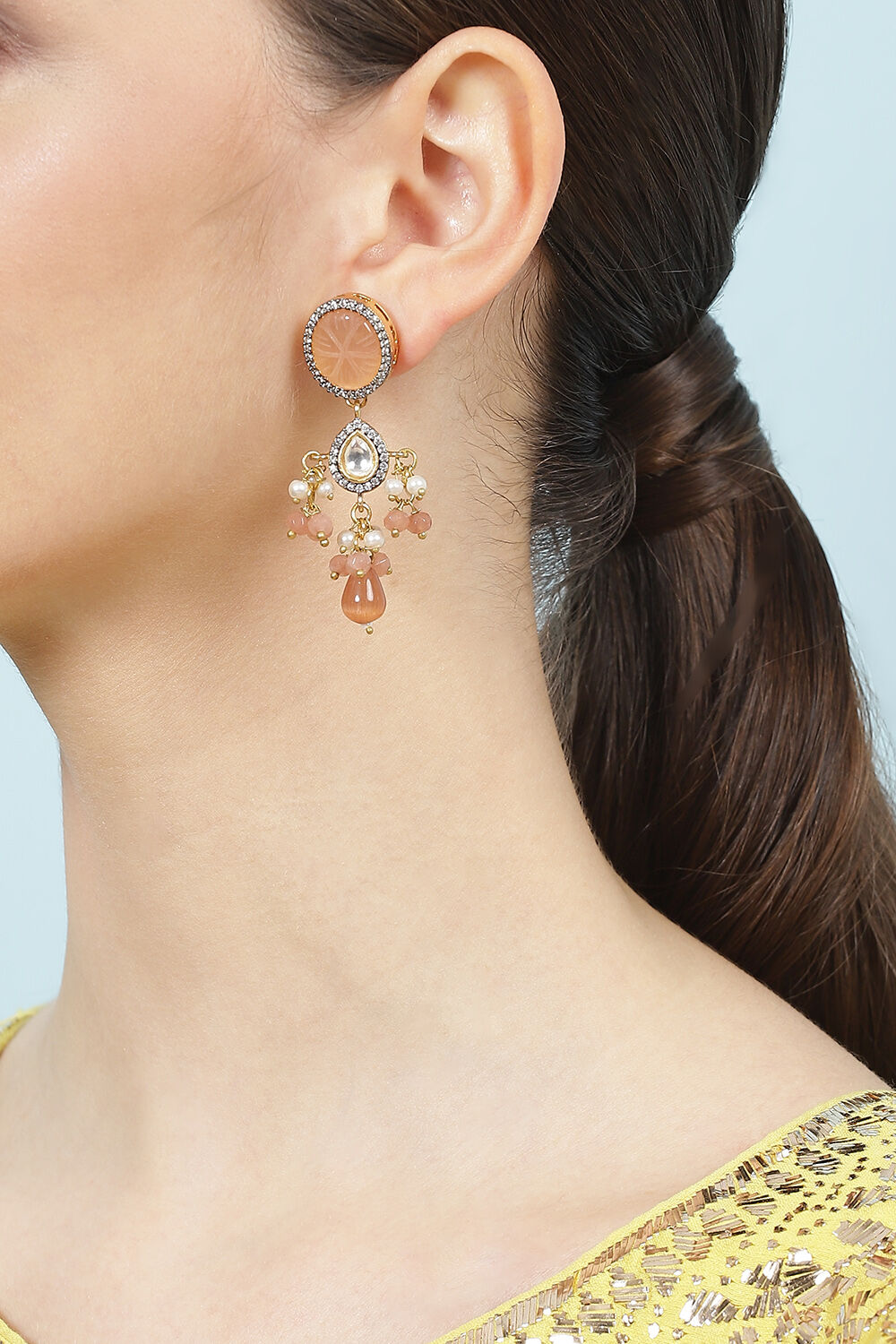 Nude Alloy Earrings image number 1