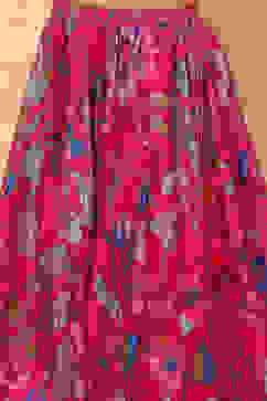 Pink Poly Chanderi Floral Printed Lehenga Set image number 2