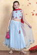 Sky Blue Cotton Lehenga Set image number 0
