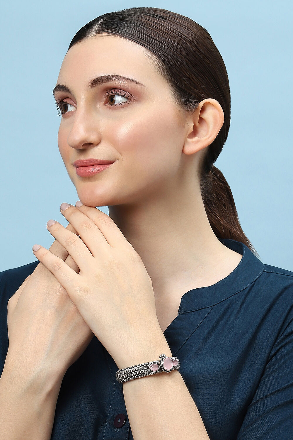 Pink Brass Bangles image number 3