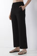 White Solid Wide Leg Pants image number 2