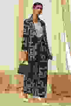 Black Viscose Printed Co-ord Set image number 0