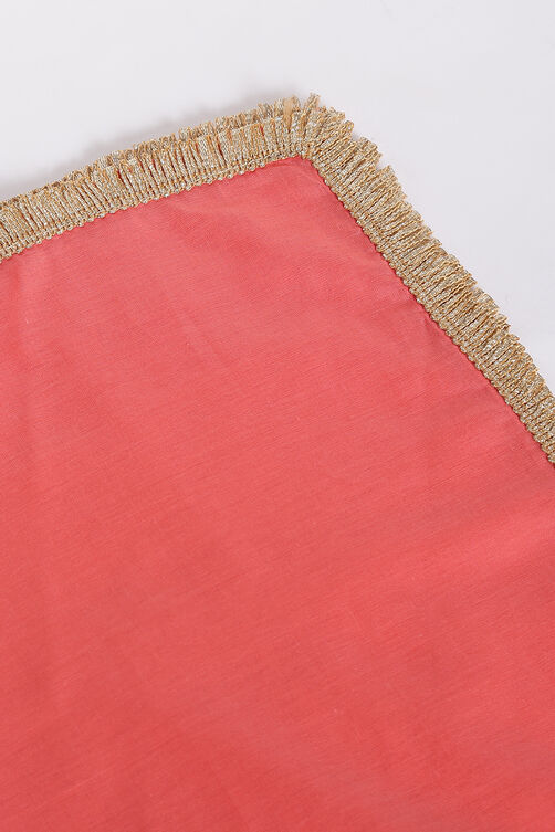 Coral Cotton Garara Kurta Garara Suit Set image number 2
