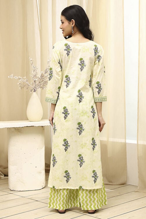 Assorted Cotton Hand Block Print Unstitched Suit Set image number 6