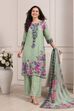 Purple Rayon Printed Straight Suit Set image number 0