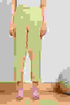 Off White Cotton Pants image number 4