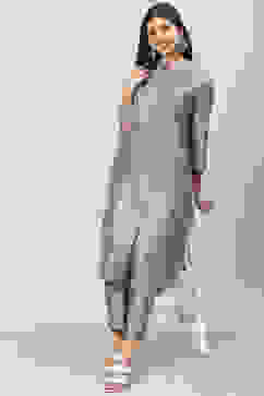 Lilac Poly Viscose Straight 2 Piece Set image number 5