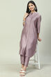 Mustard Poly Viscose Straight 2 Piece Set image number 5