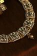 Green Alloy Necklace Set image number 4