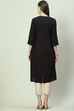 Blue Cotton Solid Kurti image number 4