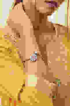 Light Pink Brass Bracelet image number 1