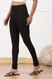 Yellow Cotton Lycra Churidar image number 2