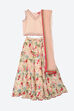 Pastel Pink Art Silk Lehenga Set image number 0