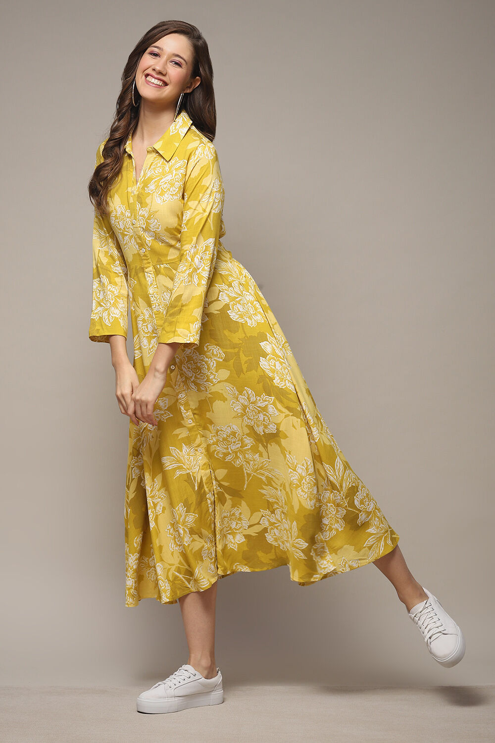 Coral LIVA Straight Printed Dress image number 0