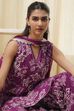 Green Cotton Floral Peplum Suit Set image number 7