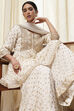 Ivory Viscose Straight Suit Set