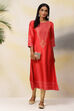 Red Anarkali Modal Printed Kurta image number 4