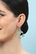 Mint Green Brass Earrings image number 1