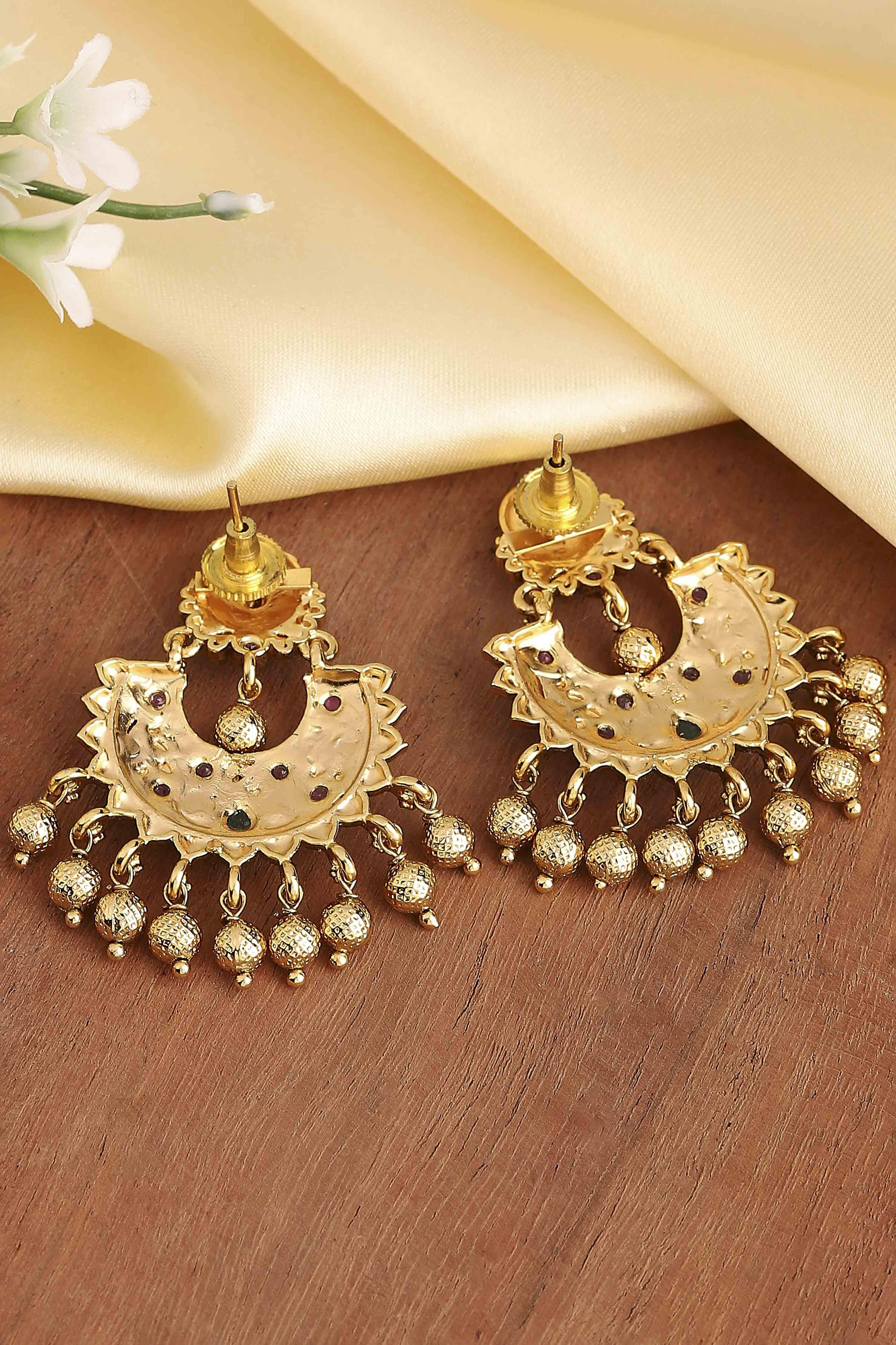 Gold Brass Chaandbali image number 2