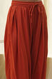 Burnt Orange Straight Solid Co-ord Set image number 2