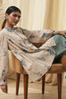Beige Pure Cotton Shirt-Style A-Line Short Kurta image number 0