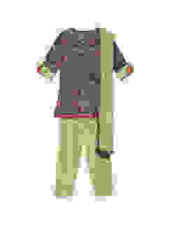 Purple Cotton Straight Kurta Salwar Suit Set image number 0