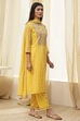 Dull Pink Embroidered Straight Suit Set image number 5