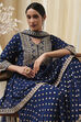 Ivory Viscose Straight Suit Set image number 0