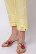 White Cotton Solid Pant image number 1