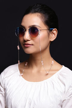 Rhodium Festive Eye Glass Chain image number 0