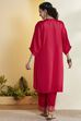 Royal Blue Yandyed Straight Kurta image number 5