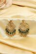 Green Gold Plated Brass Drop & Dangler Earrings image number 2