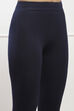 Off White Cotton Lycra Leggings image number 1