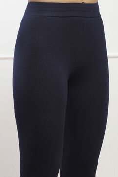 Navy Cotton Lycra Leggings image number 1