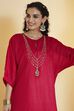 Royal Blue Yandyed Straight Kurta image number 1