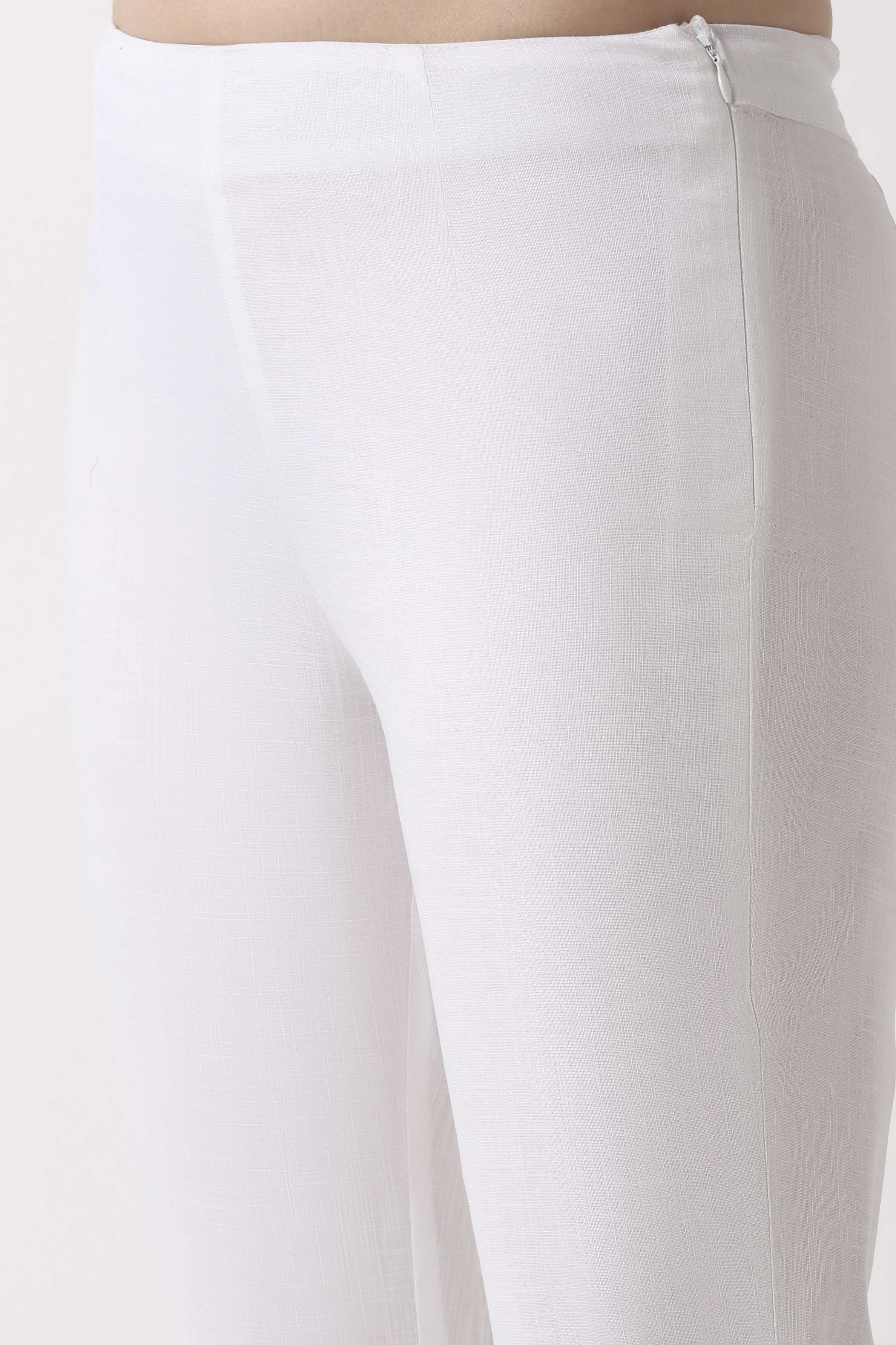 Grey Viscose Blend Pant image number 1