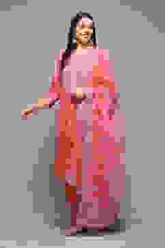 Coral Polyester Straight Kurta Salwar Suit Set image number 4