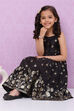 Blue Art Silk Flared Printed Top image number 5