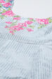 Powder Blue Cotton Anarkali Suit Set image number 1