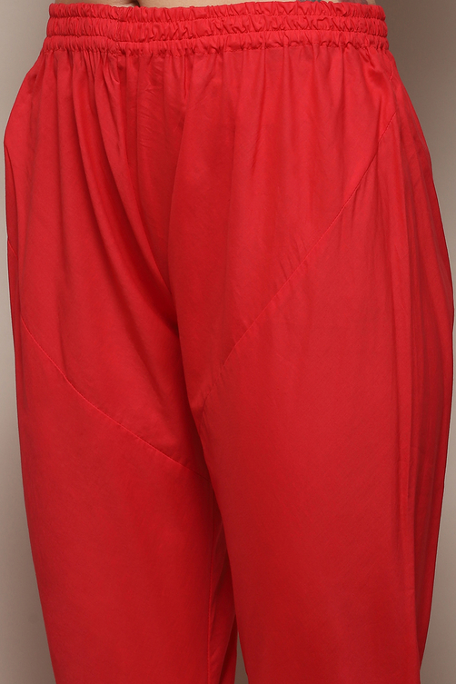 Black Cotton Anarkali Printed Kurta Churidar Suit Set image number 2