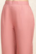 Wine Linen Blend Unstitched Suit Set image number 3