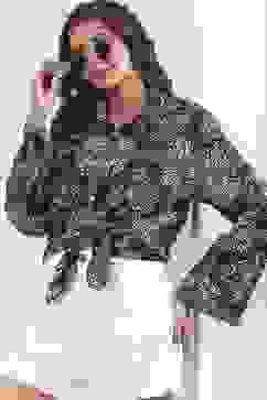 Black Cotton Straight Shirt image number 0